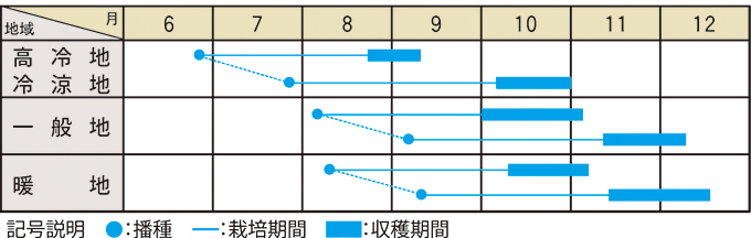 栽培適期表