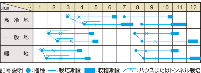 栽培適期表